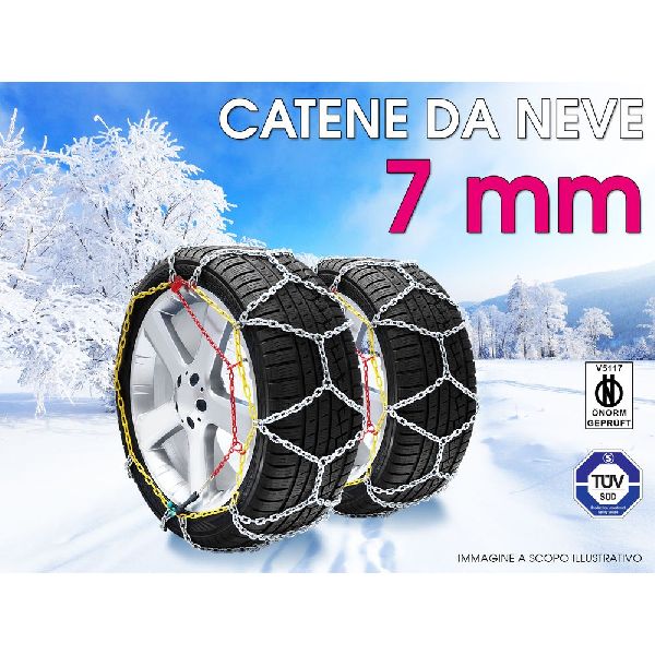 CATENE DA NEVE OMOLOGATE AUTO 7mm GR. 70 205/70R13 205/70/13